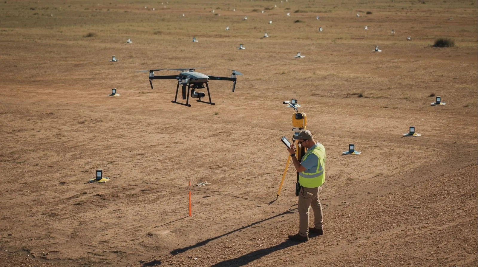 measuring accuracy with drone aspects of application