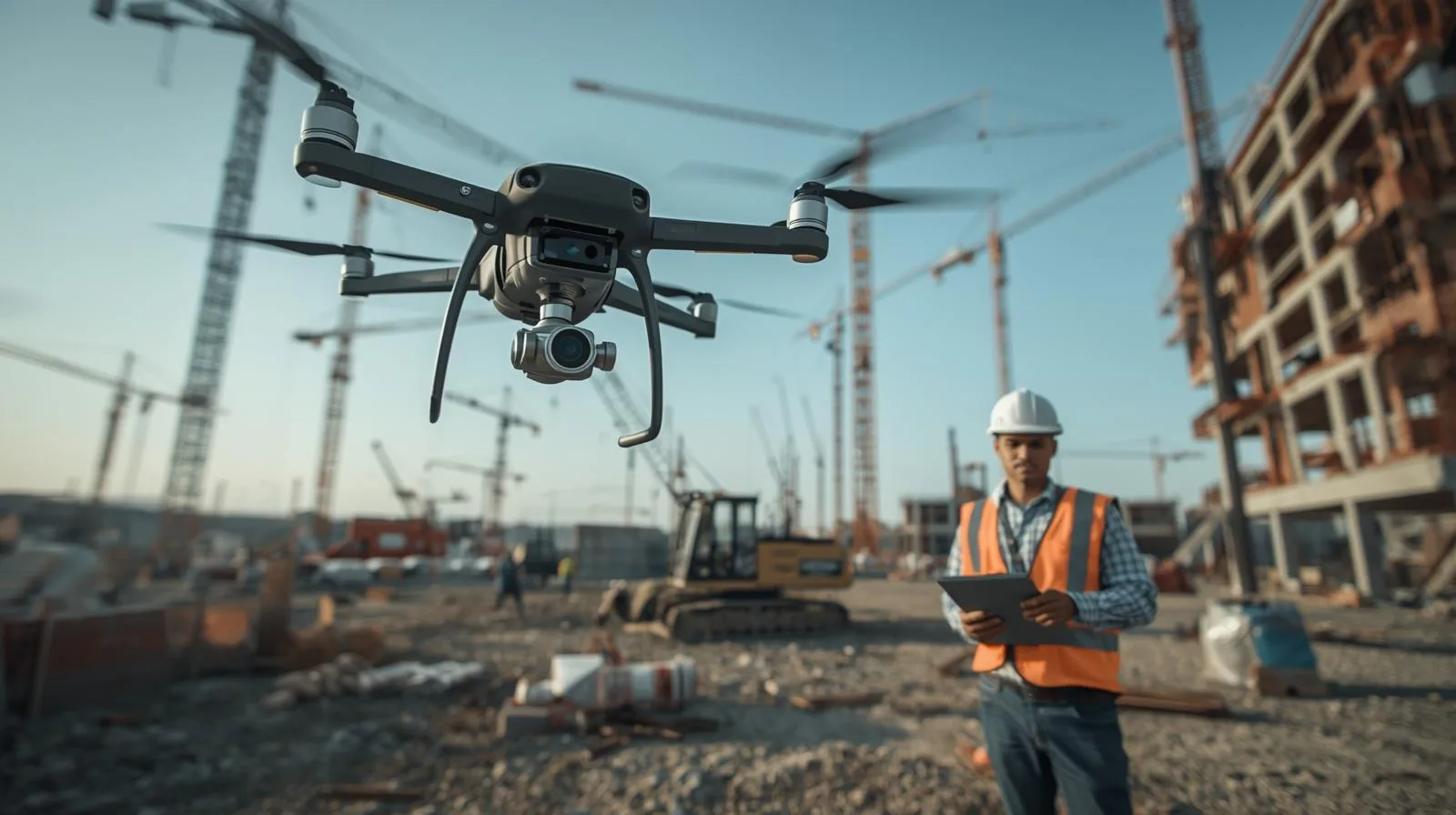 drone filming construction projects modern solutions