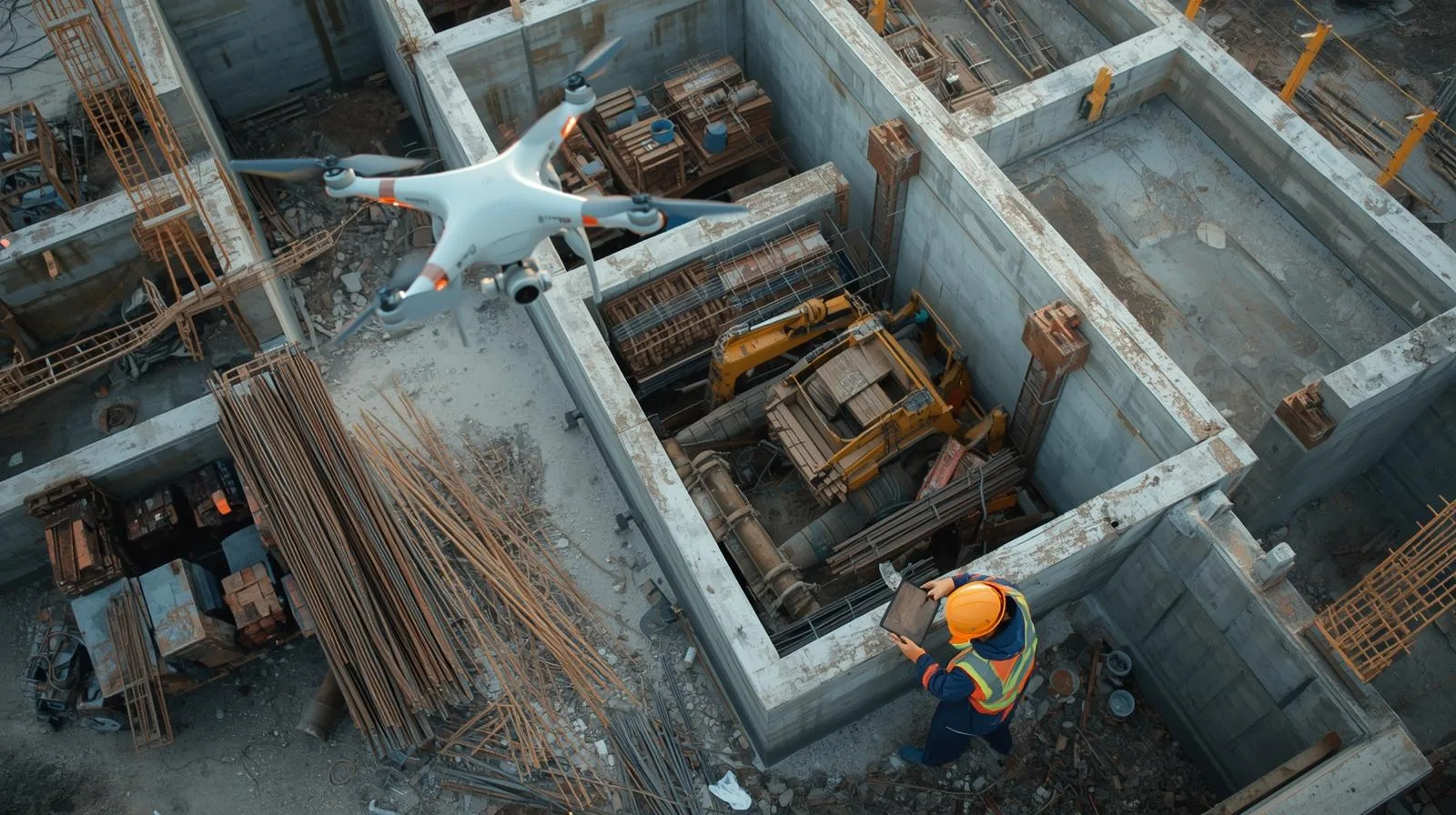 construction site inventory by drone effective management