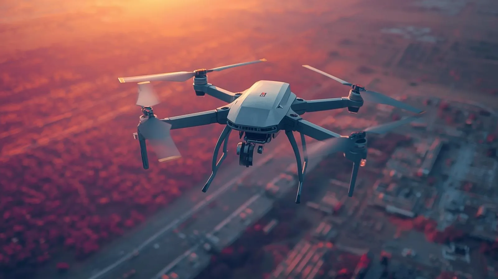 modern thermal imaging measurements by drone application