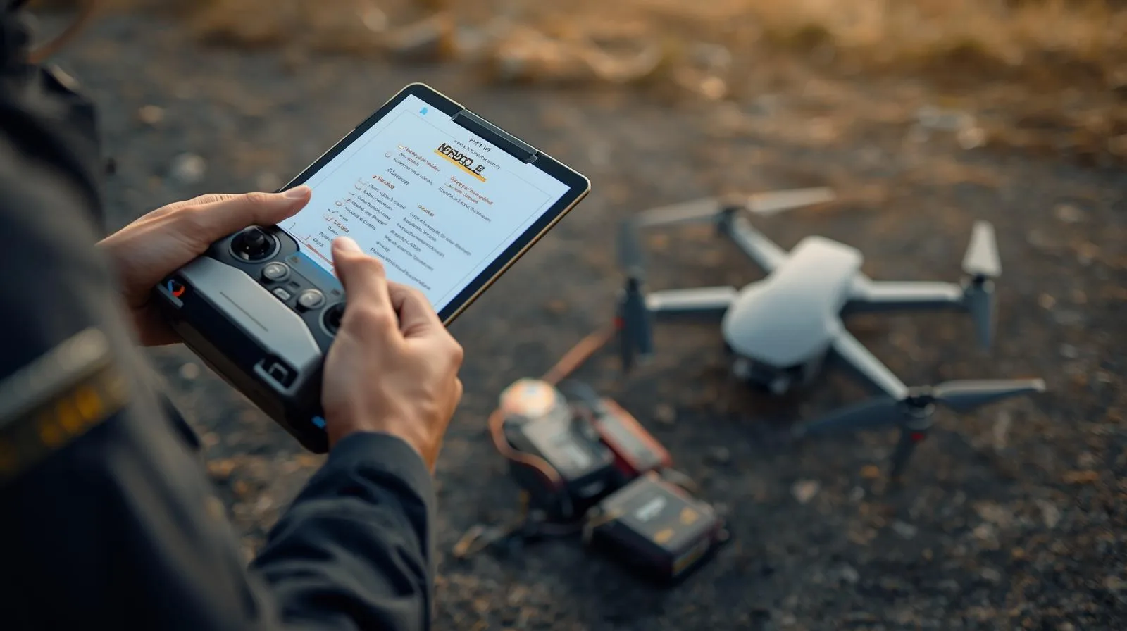 pre-flight drone checklist takeoff