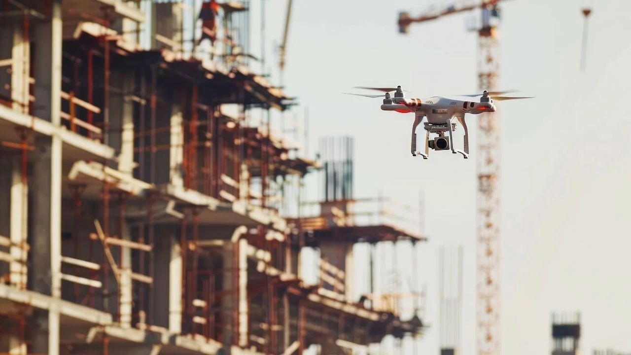 Drone vs traditional construction surveying